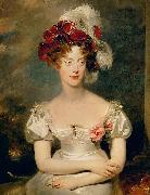 Sir Thomas Lawrence Portrait of Princess Caroline Ferdinande of Bourbon oil on canvas